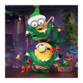 Vollrundbohrer-Diamantgemälde – Weihnachts-Minions – 30 x 30 cm